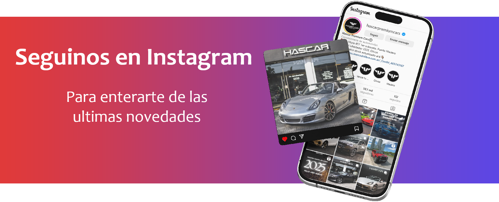 Seguinos en Instagram